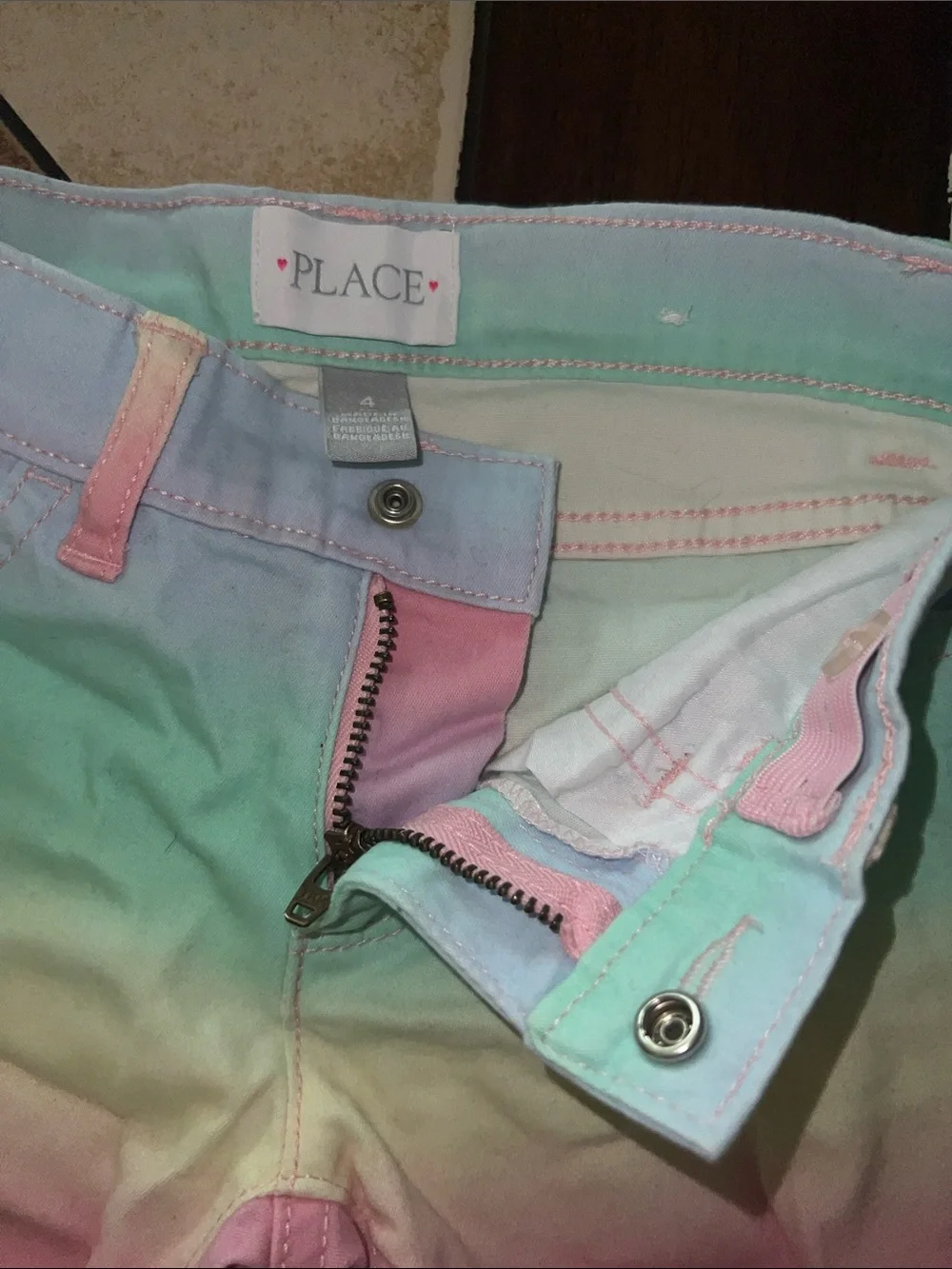 The Children's Place Pastel Ombre Rainbow Shorts